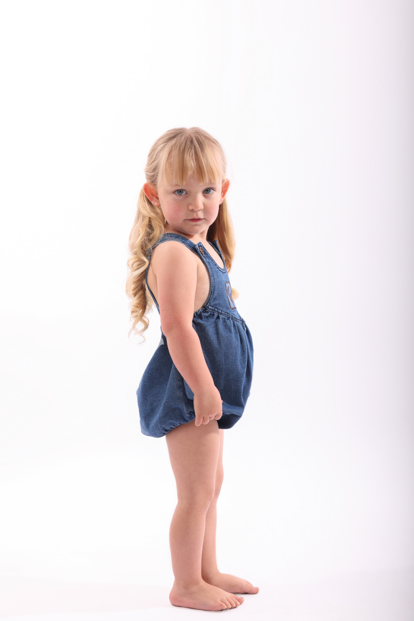 Cora Logo Patch Jean Romper