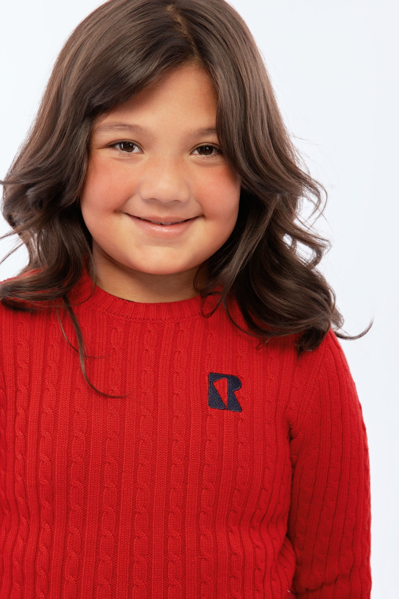 Aspen Cable Knit Crewneck Sweater