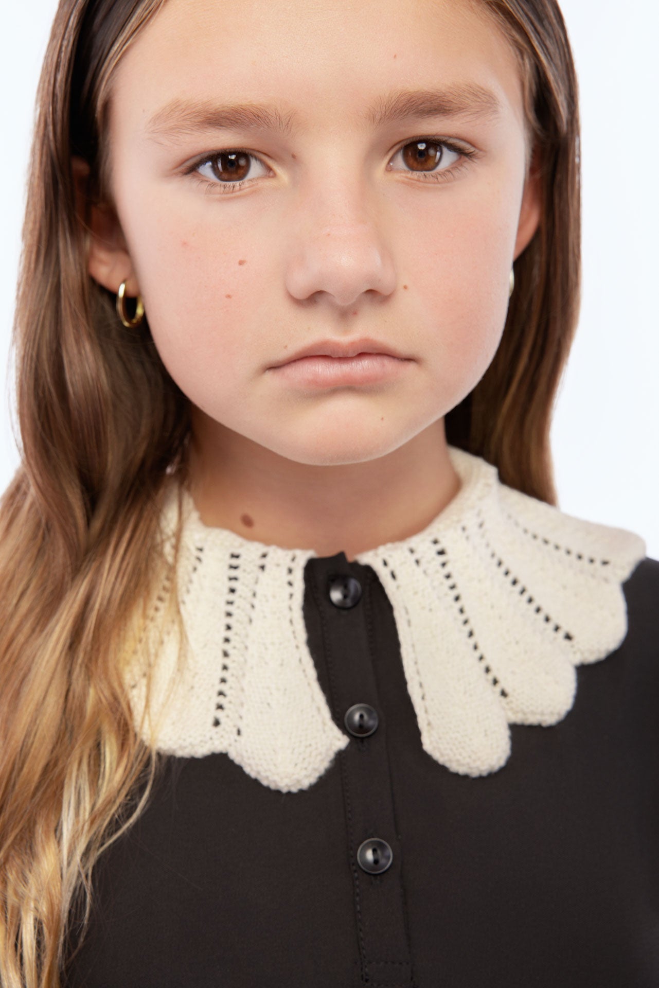 Mae Maxi Dress with Removable Knit Collar