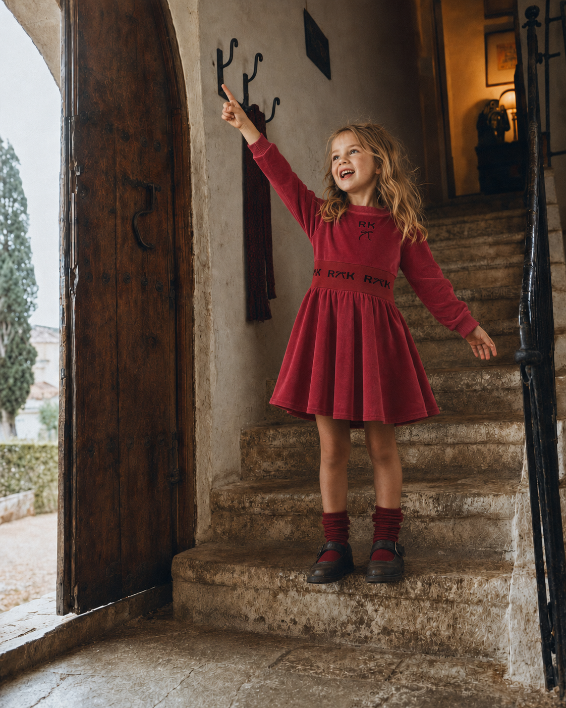 Reese Scuba Velour Dress
