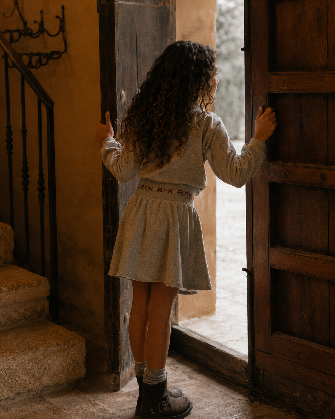 Reese Scuba Velour Full Skirt