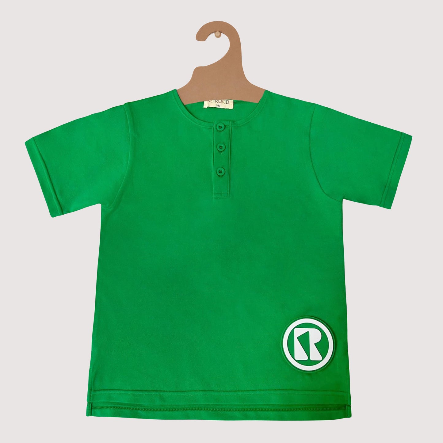 Riley Rubber Logo Henley Tee
