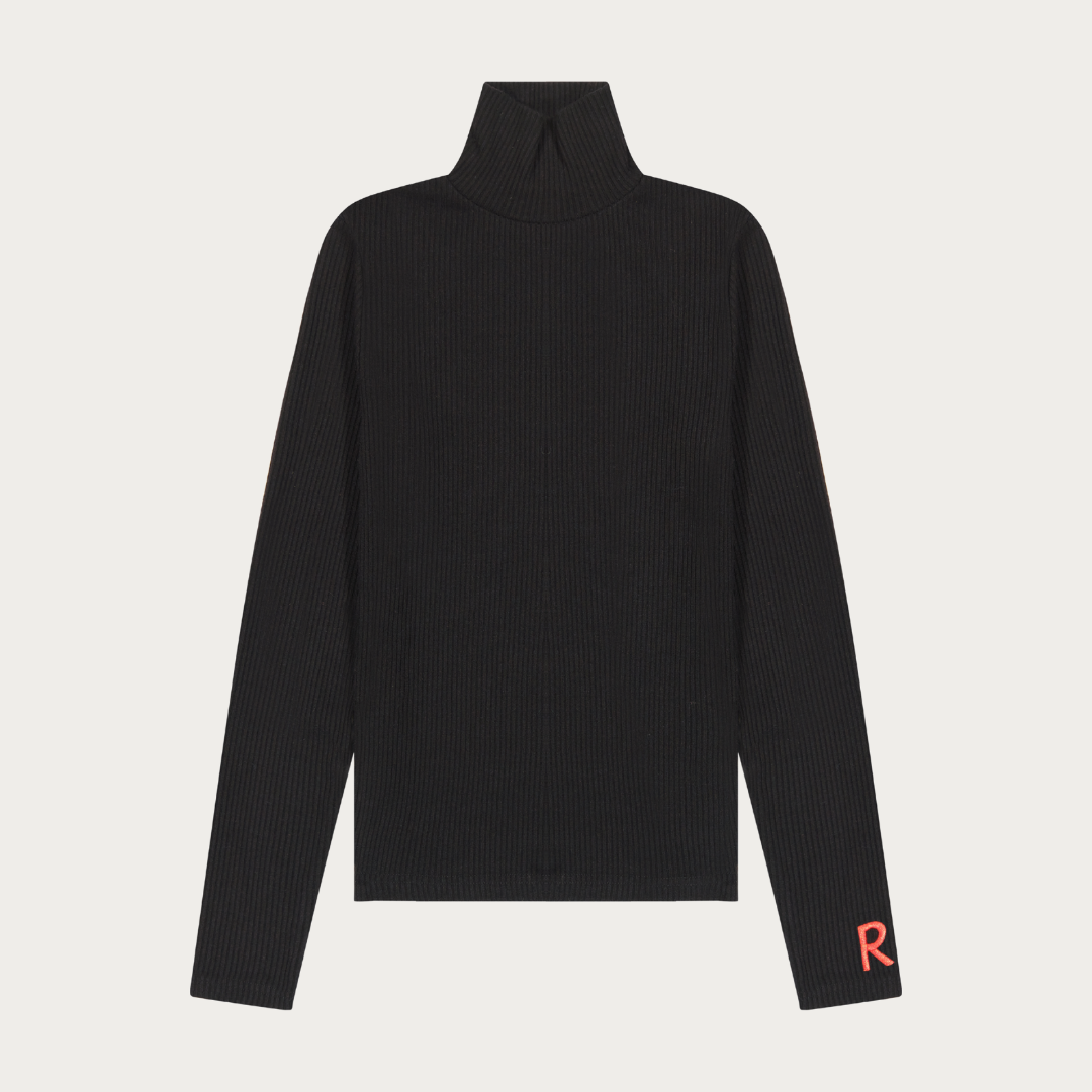 Ruby Cotton Ribbed Turtleneck
