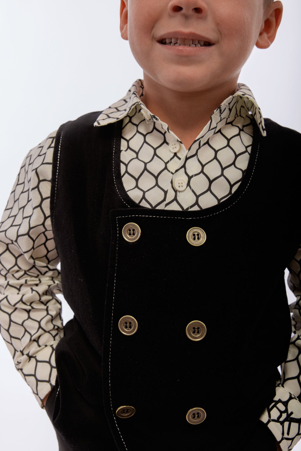 Vince Boys Velvet Vest