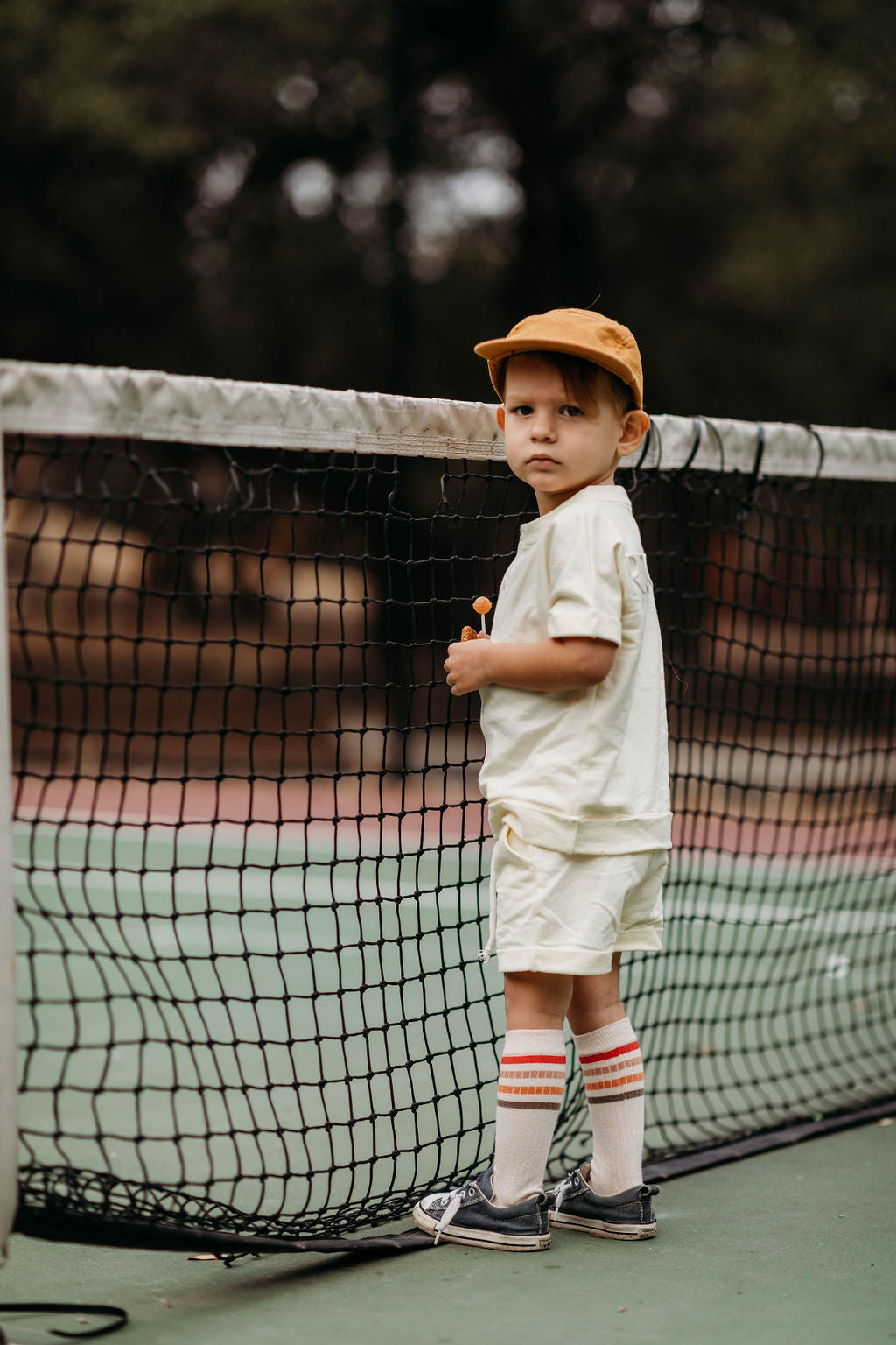 French Terry Button Down Tee