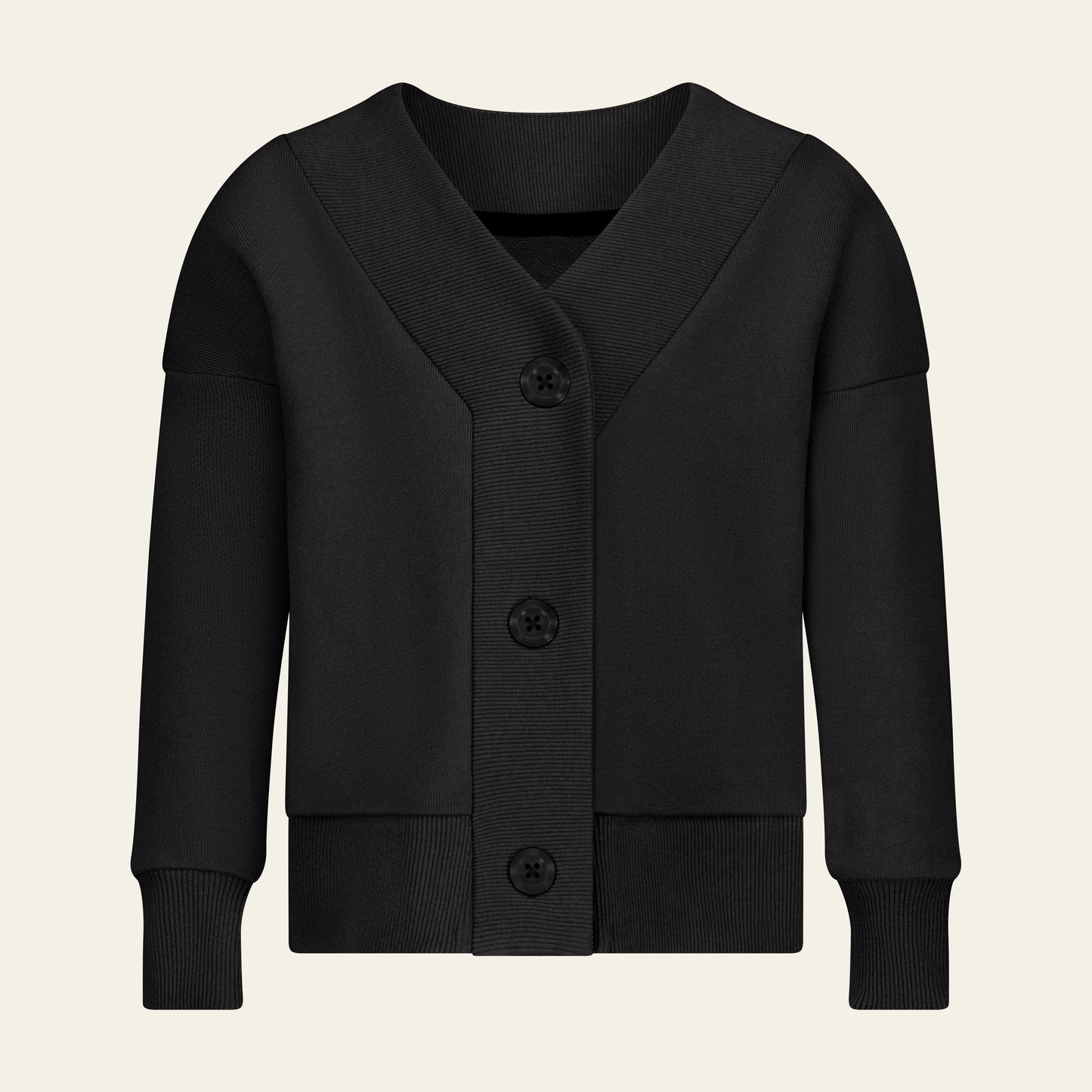 Crop Sweatshirt Cardigan
