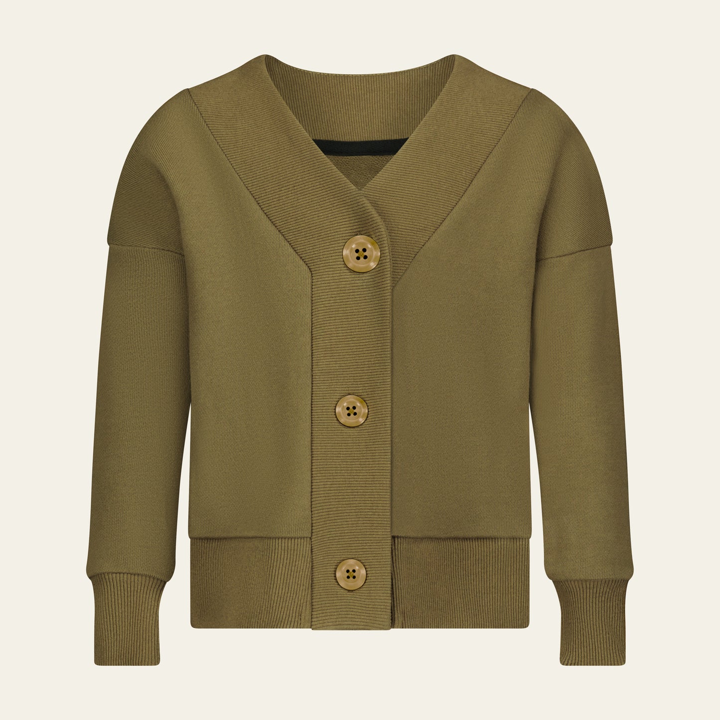 Crop Sweatshirt Cardigan