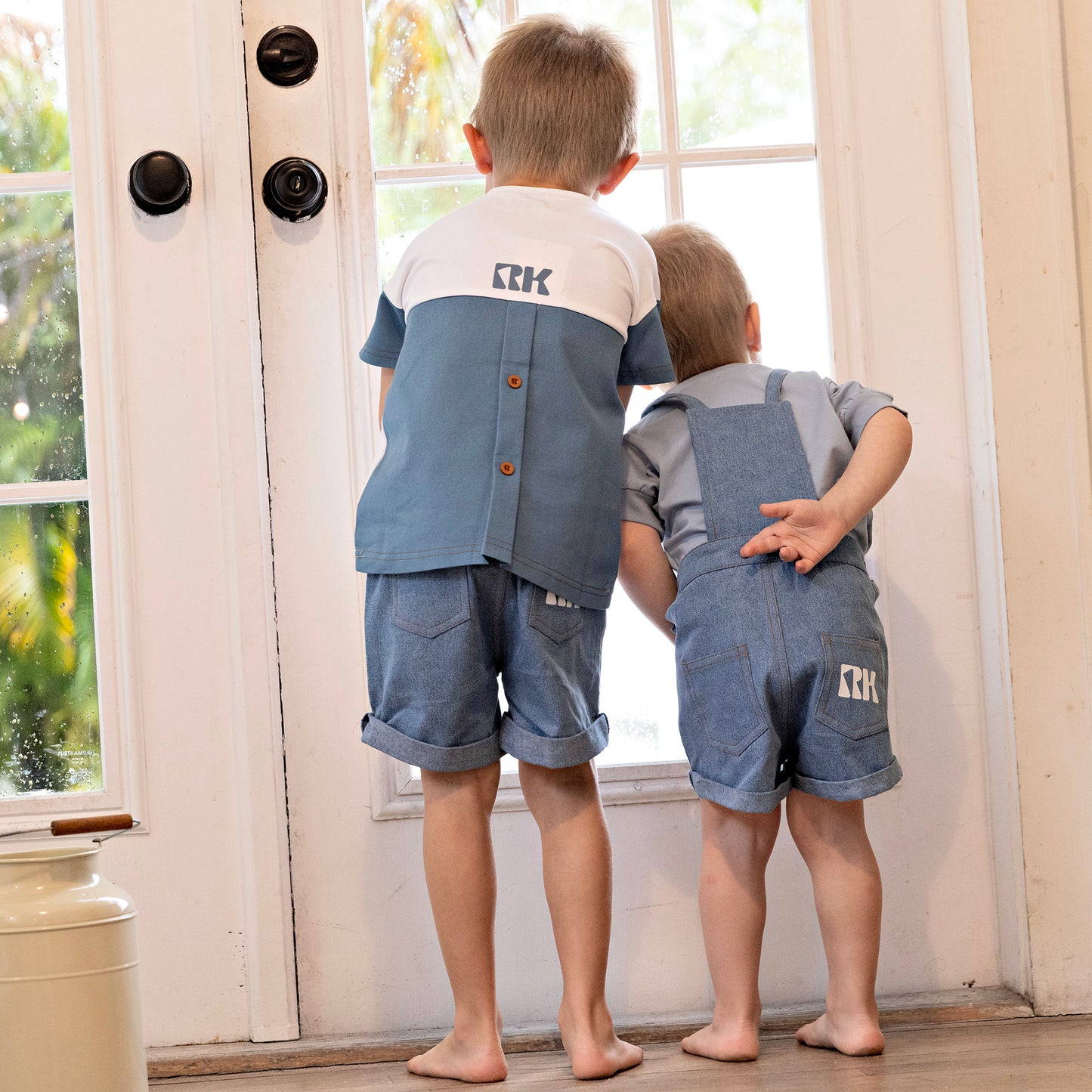 Hollis Denim Baby Overalls