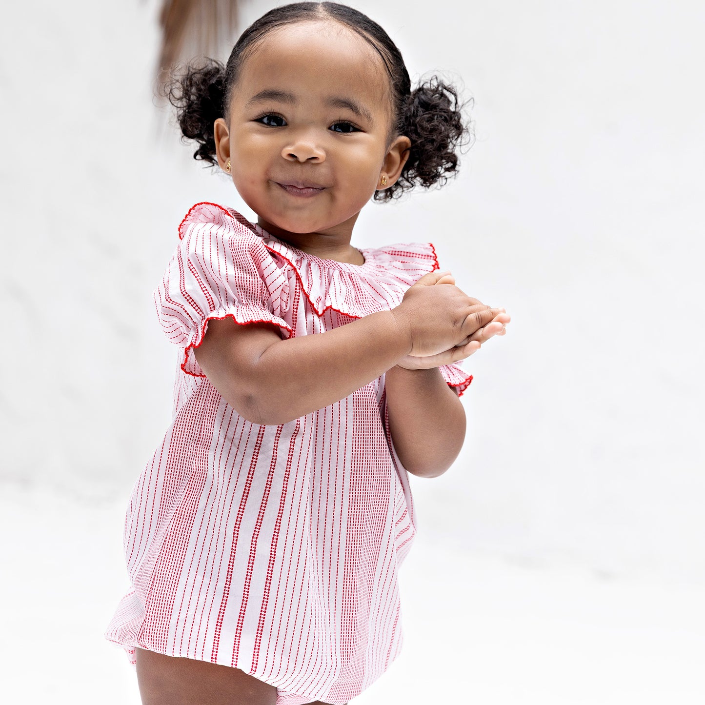 Rosie Cotton Printed Baby Girl Romper