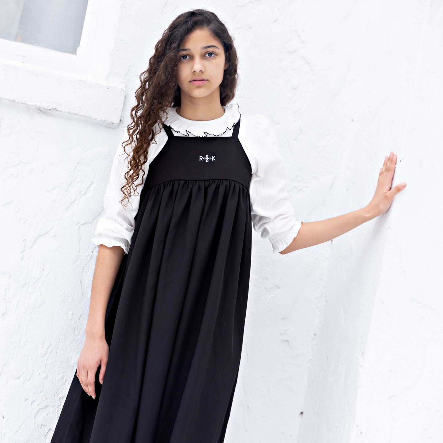 Emery Pointelle Collared Tshirt Long Sleeve