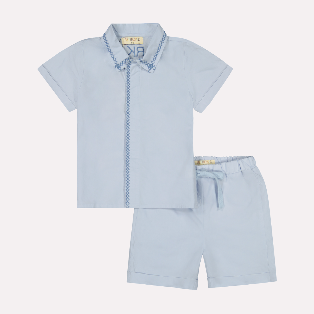Arlo Collar Shirt + Pants Set