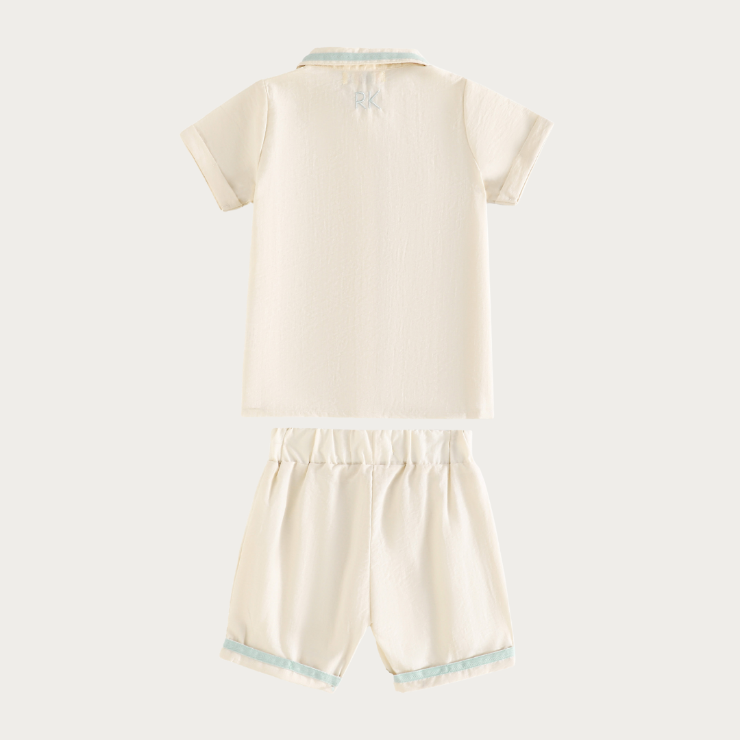 Bennet Boys Collar Shirt + Short Pants Set