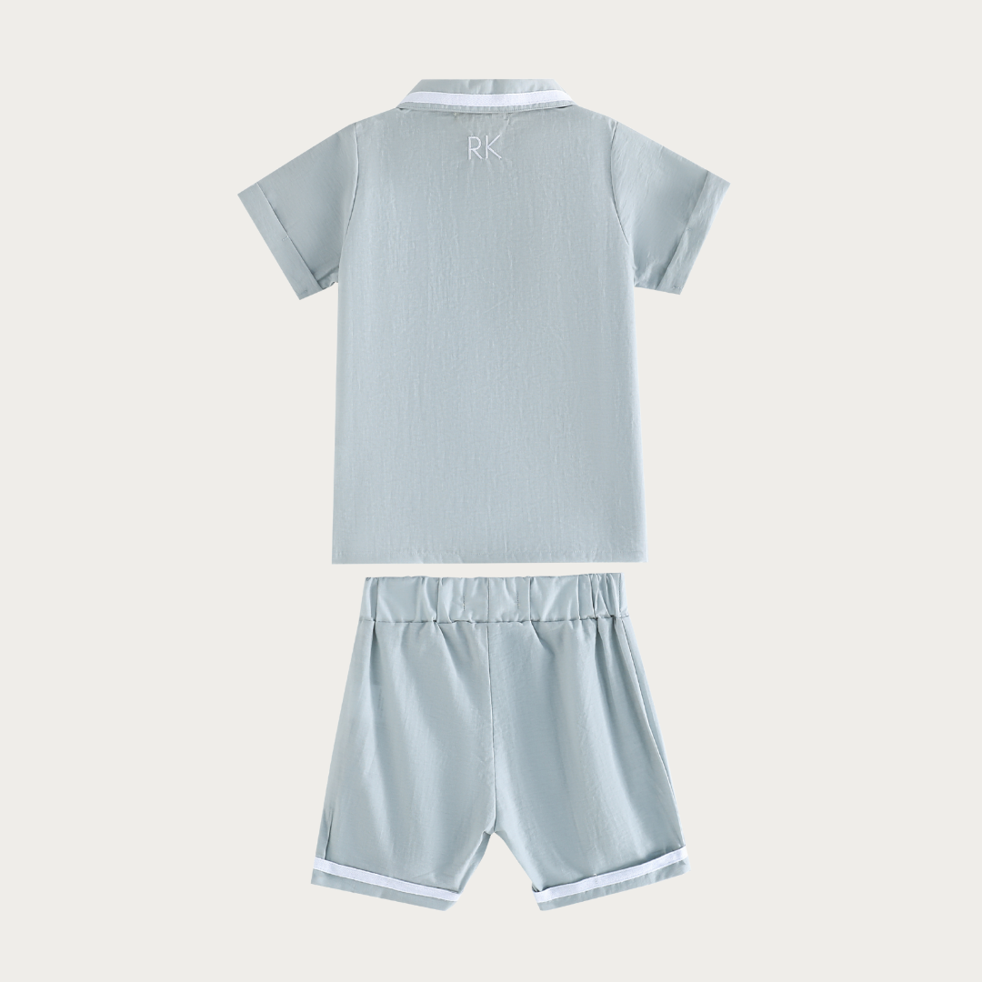Bennet Boys Collar Shirt + Short Pants Set
