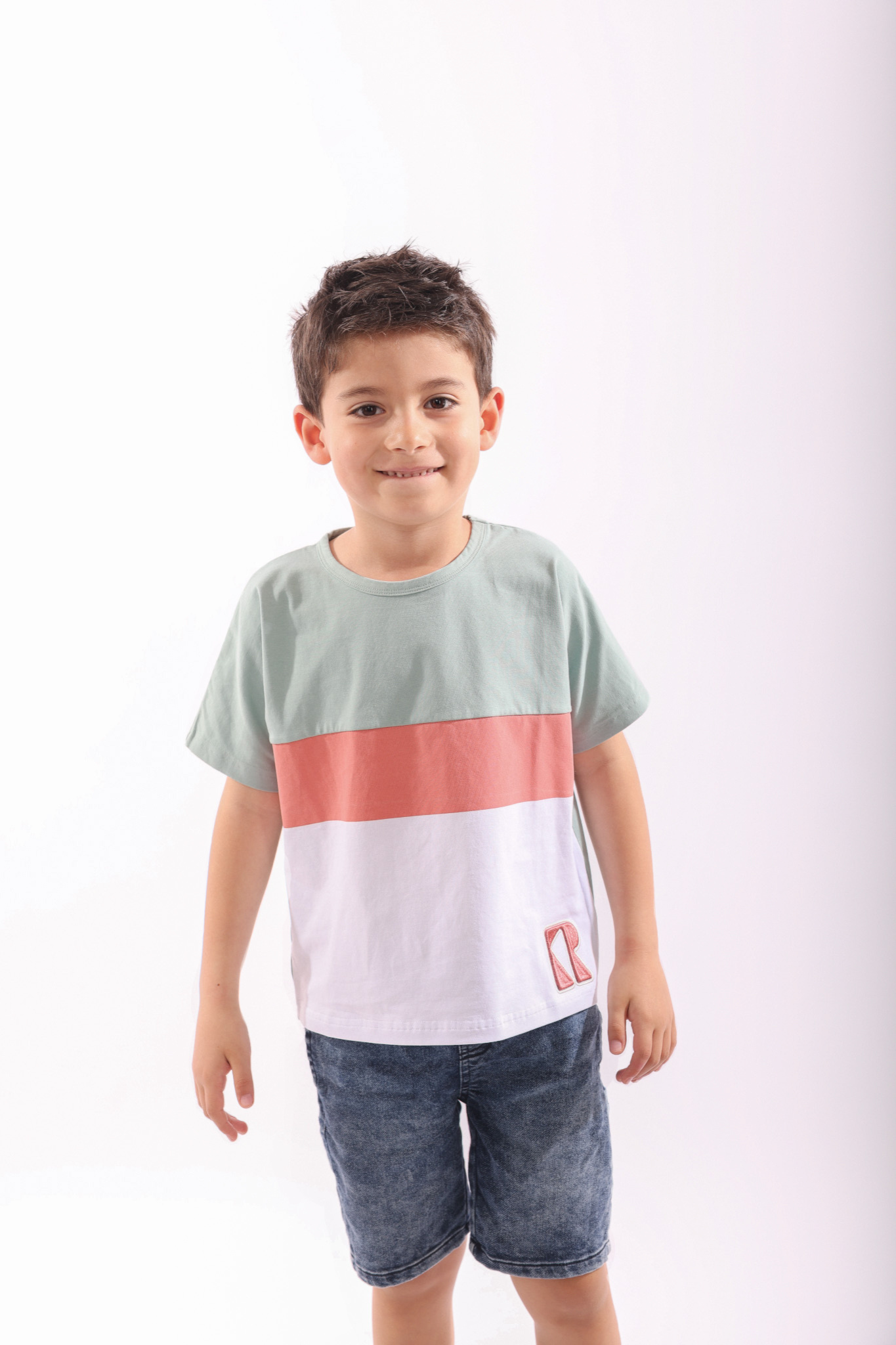 Retro Stripe Boys Tee