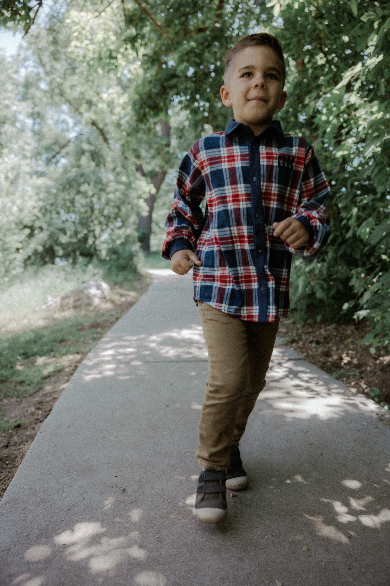 Miles Boys Plaid Shirt