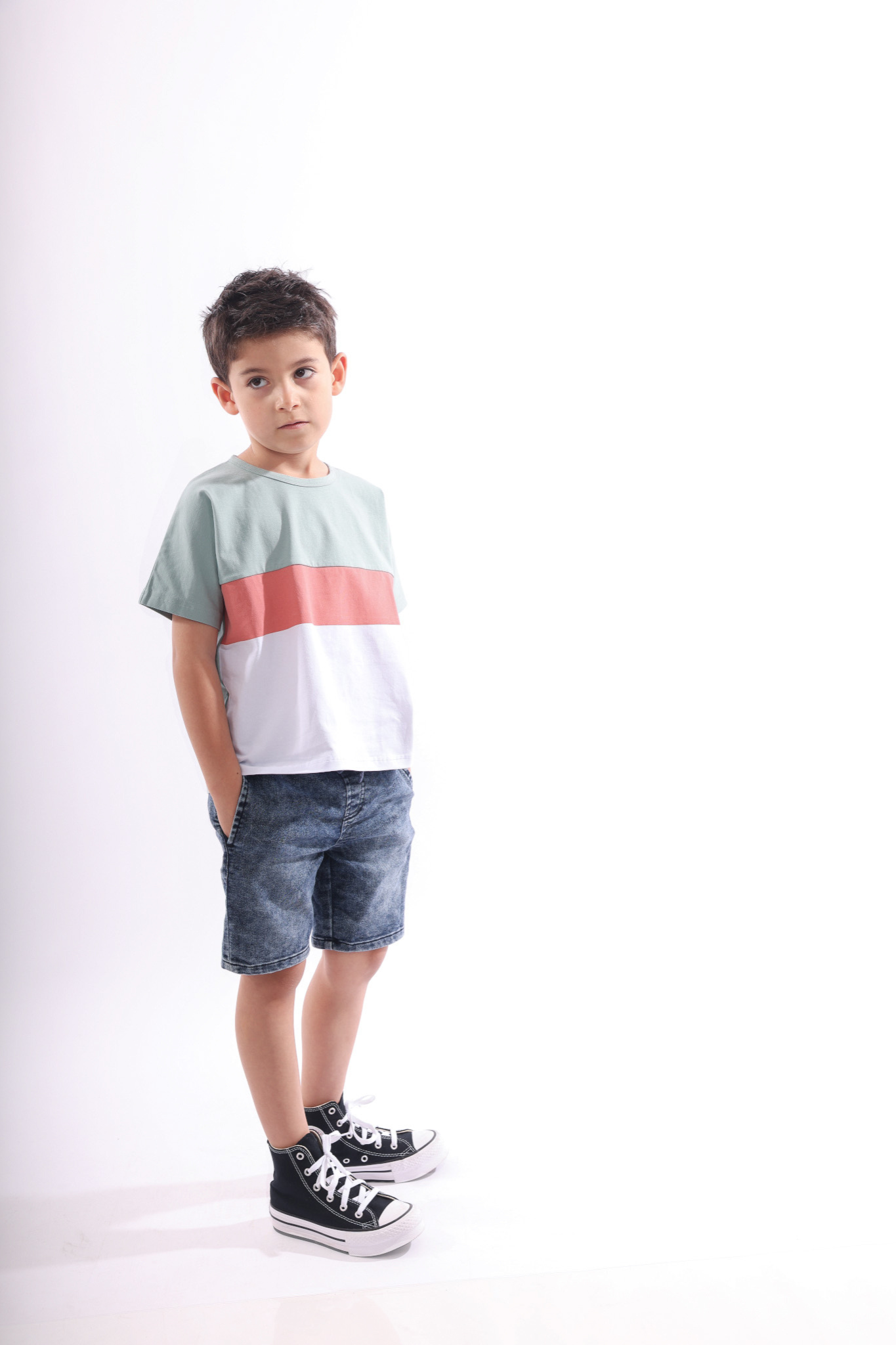 Retro Stripe Boys Tee