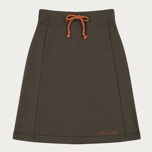 Sweat Skirt with Drawstring Tie