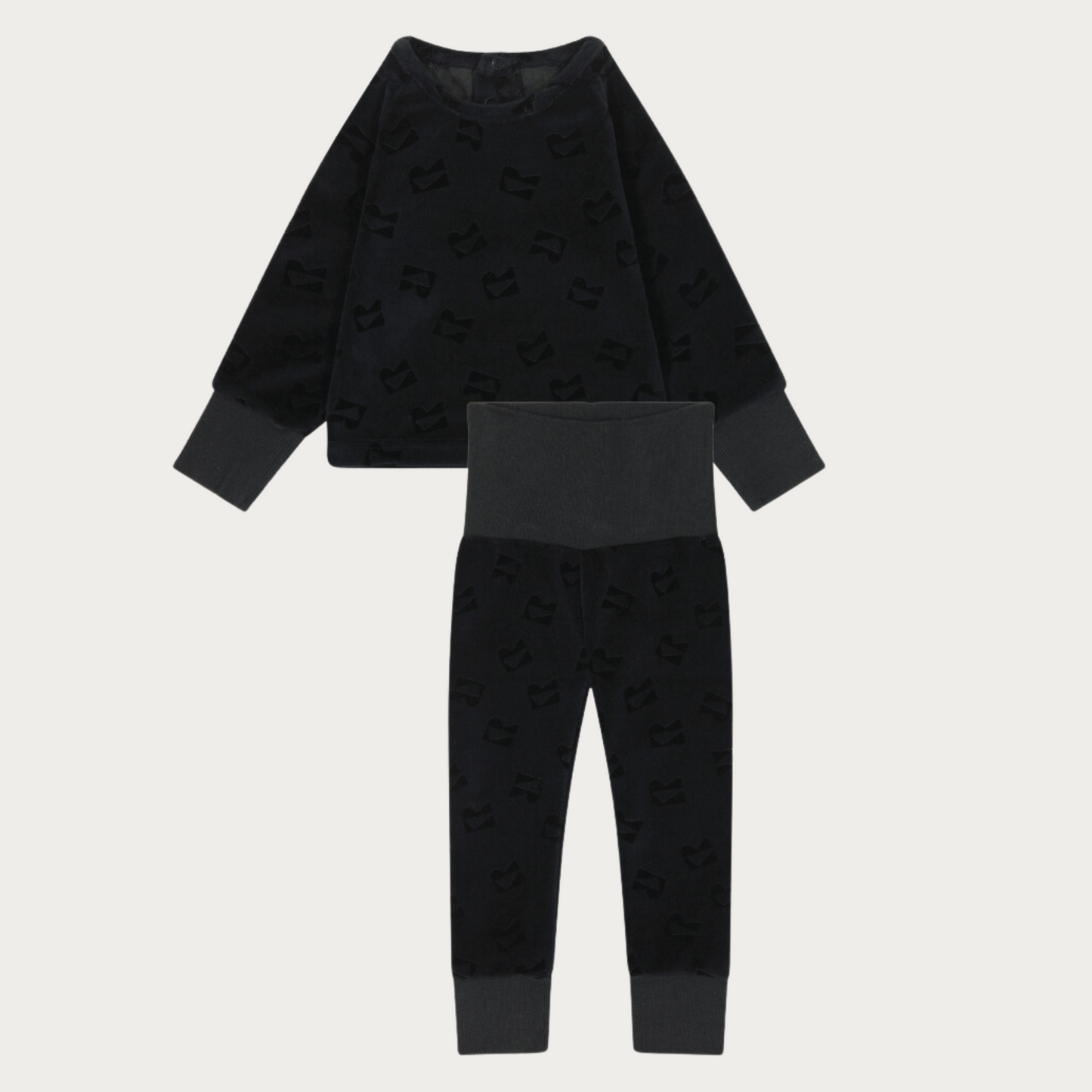 Velour All Over Print Baby Set