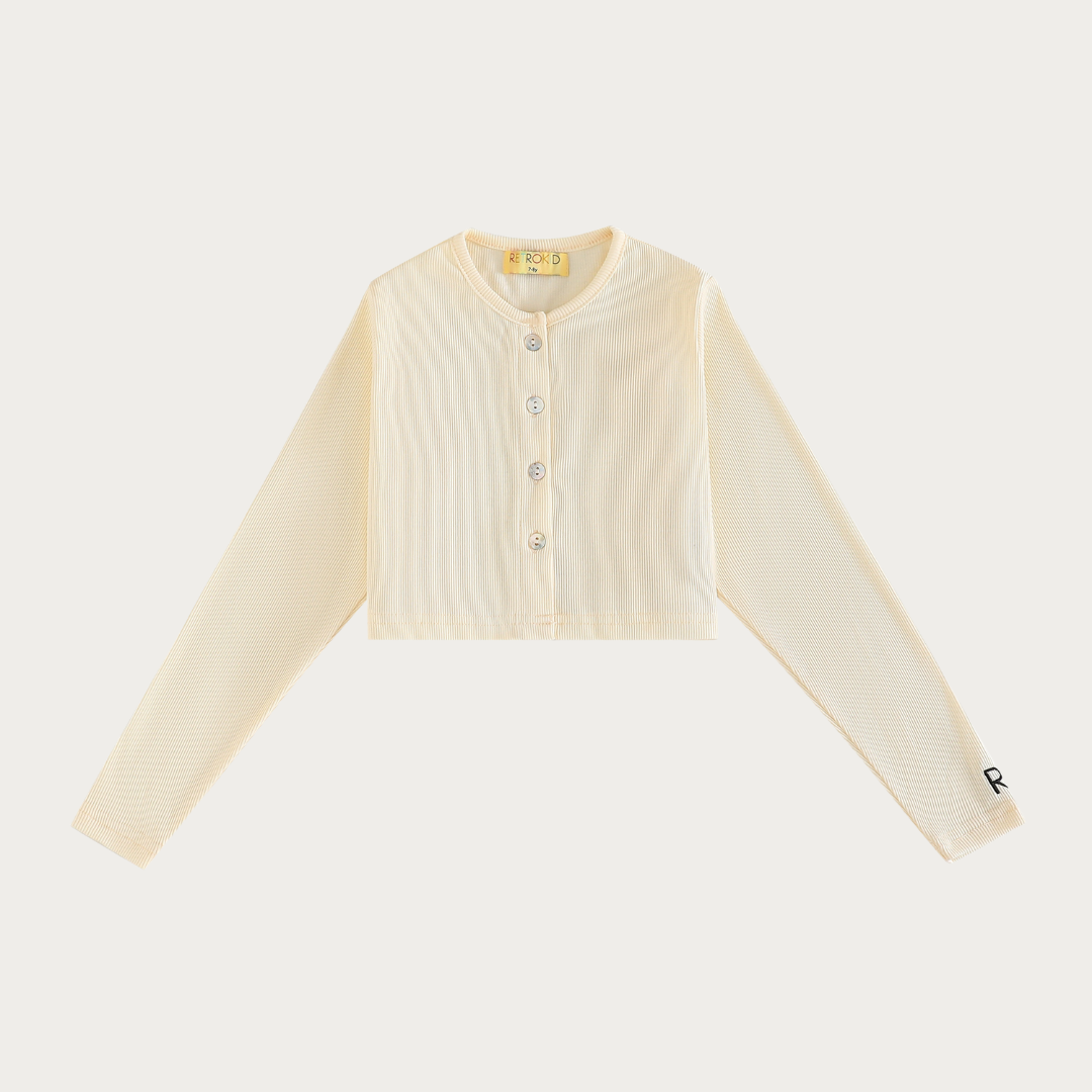 Emery Ribbed Cropped Cardigan