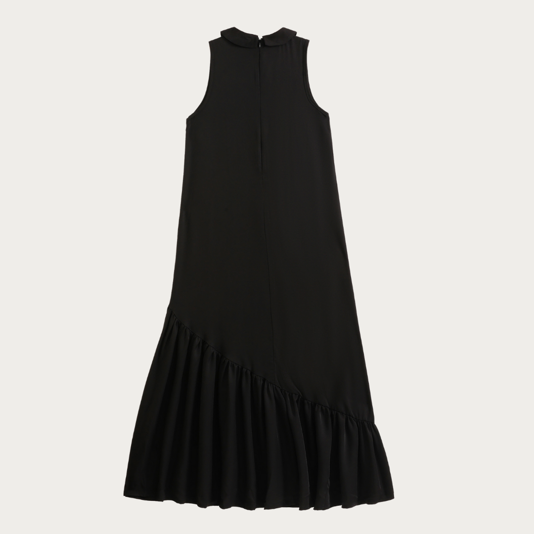 Emery Slanted Tier Collar Maxi Dress