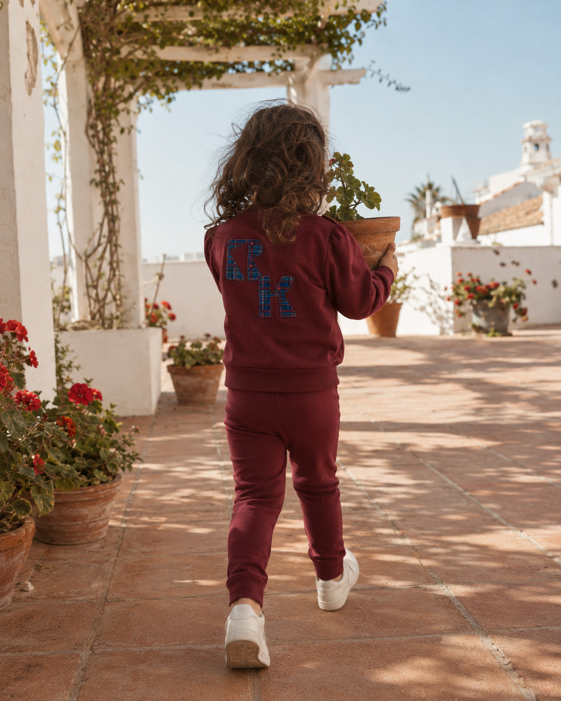 Arden Scuba Baby Girl Sweat Set