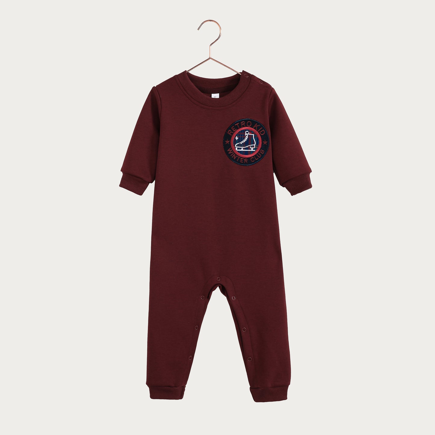 Arden Baby Romper - Cranberry