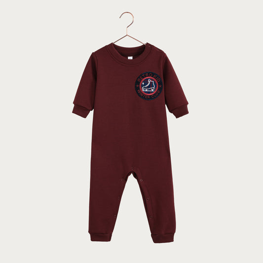 Arden Baby Romper - Cranberry