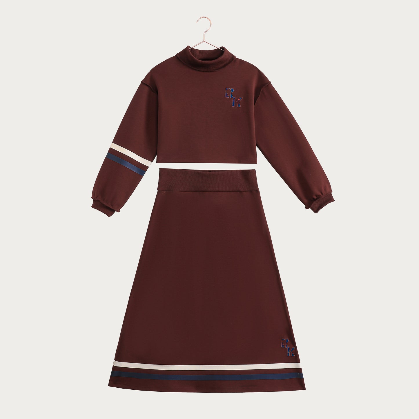 Arden Scuba Crop Top & Skirt Teen Set