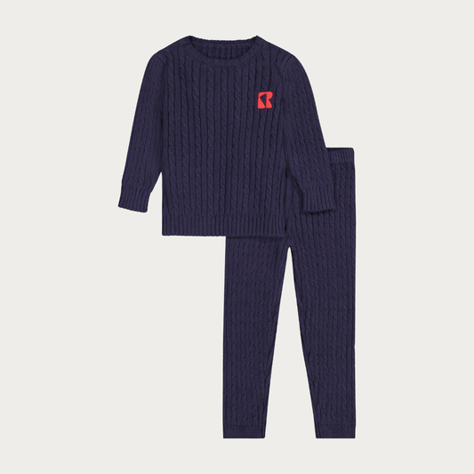 Aspen Cable Knit Baby Boy Set