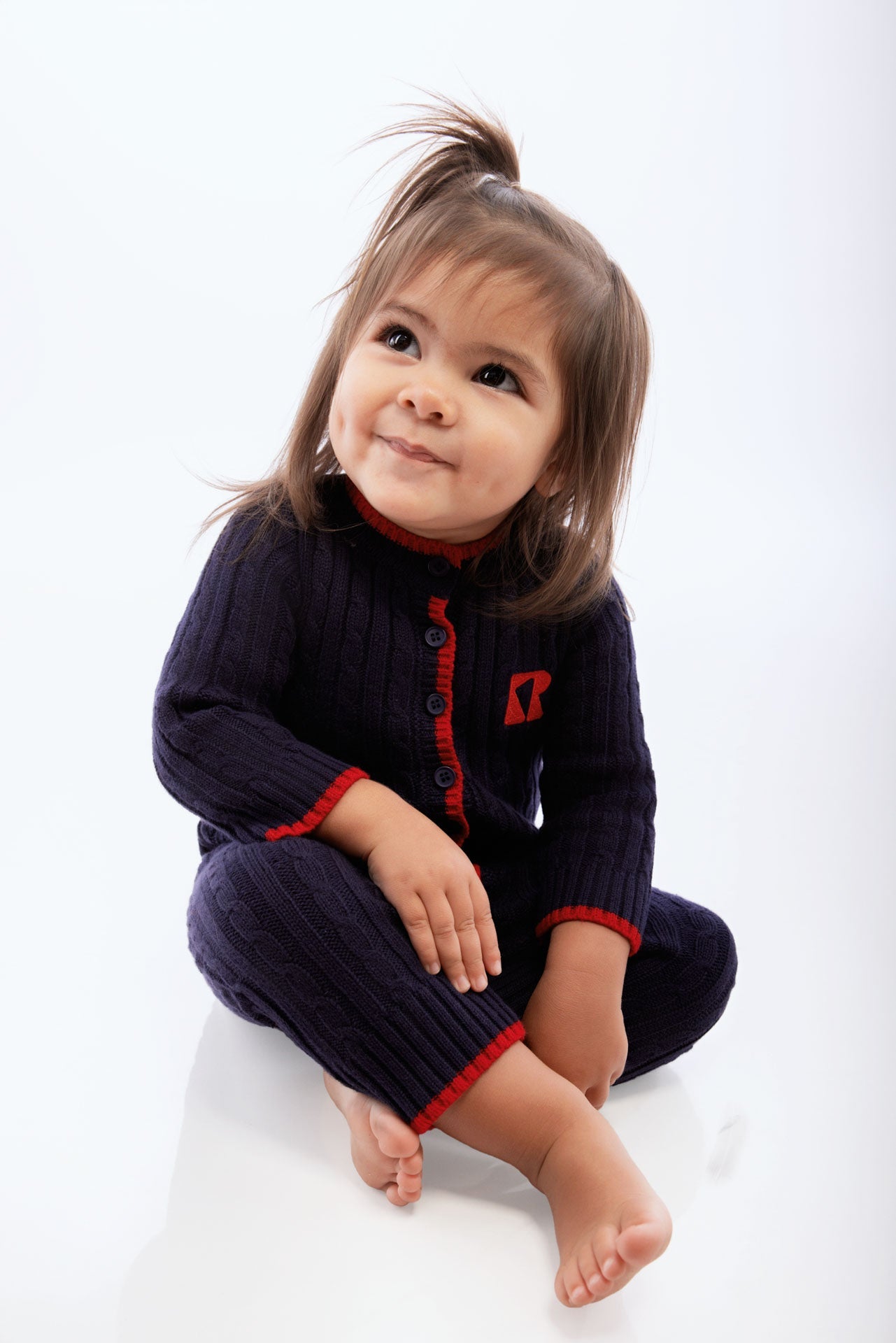 Aspen Cable Knit Baby Romper
