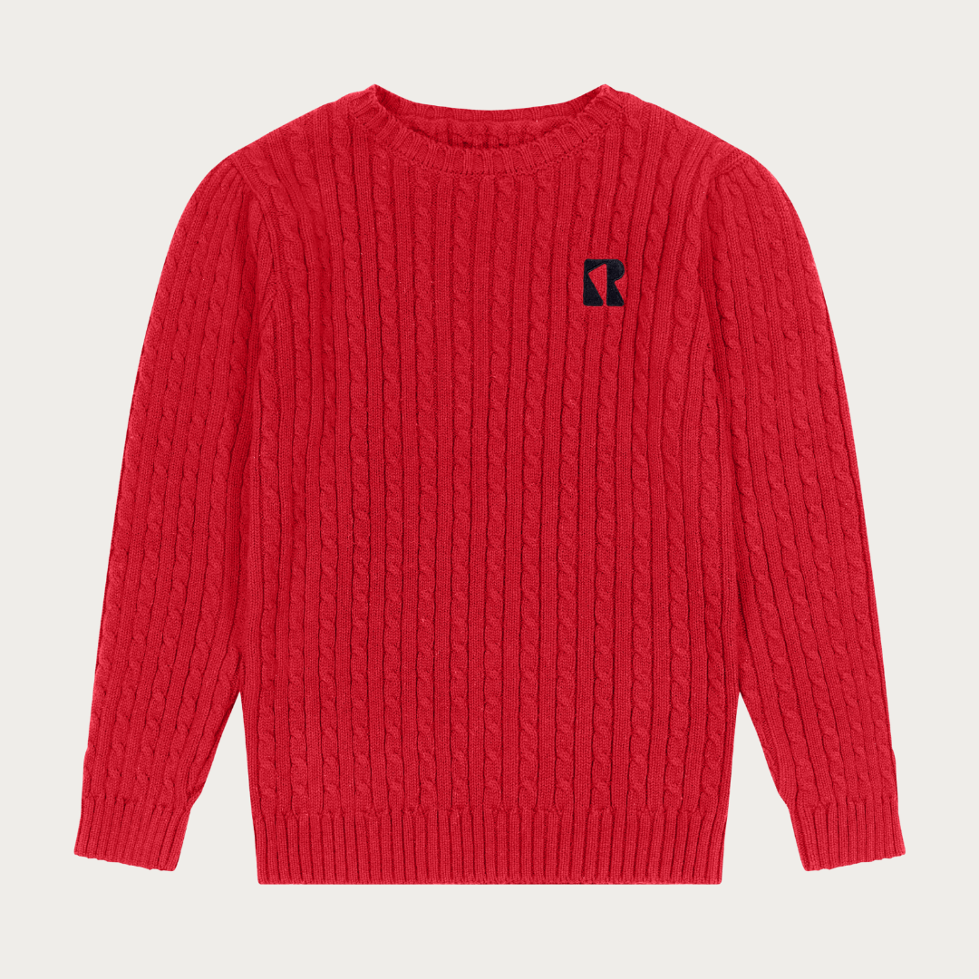 Aspen Cable Knit Crewneck Sweater