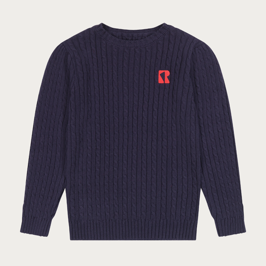 Aspen Cable Knit Crewneck Sweater