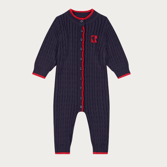 Aspen Cable Knit Baby Romper
