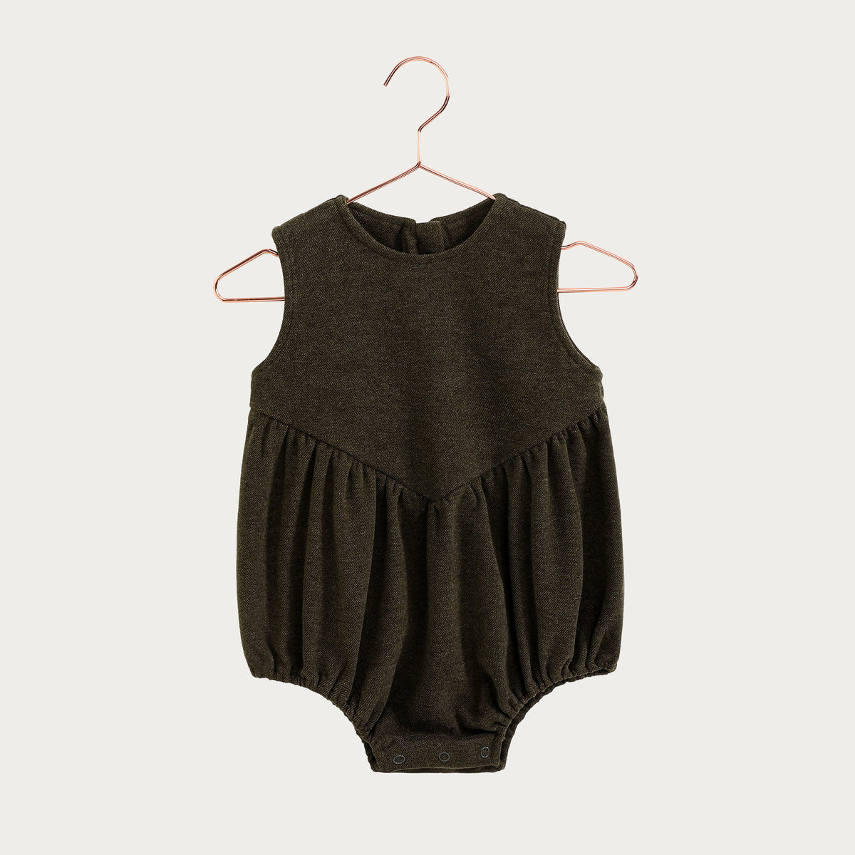 Camille Baby Romper - Brown