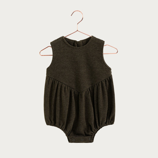 Camille Baby Romper - Brown