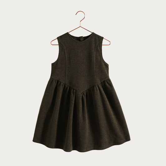 Camille Sleeveless Dress - Brown