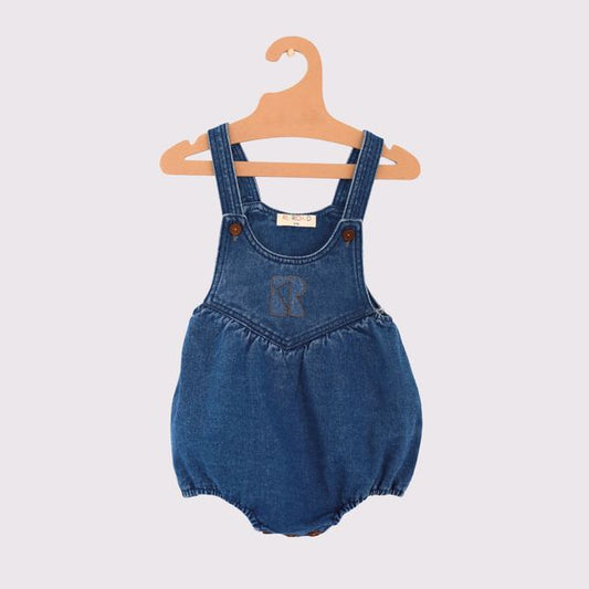 Cora Logo Patch Jean Romper
