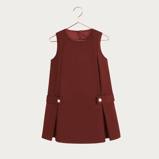 Emerson Sleeveless Dress - Burgundy