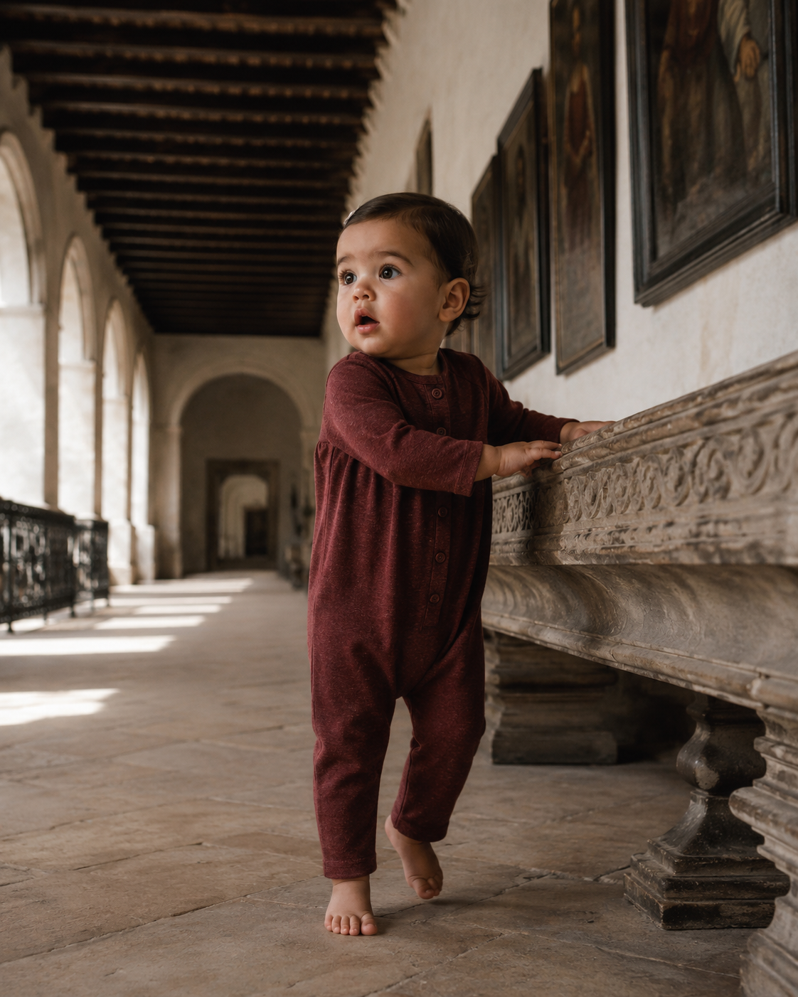 Isla Soft Sweater Baby Romper