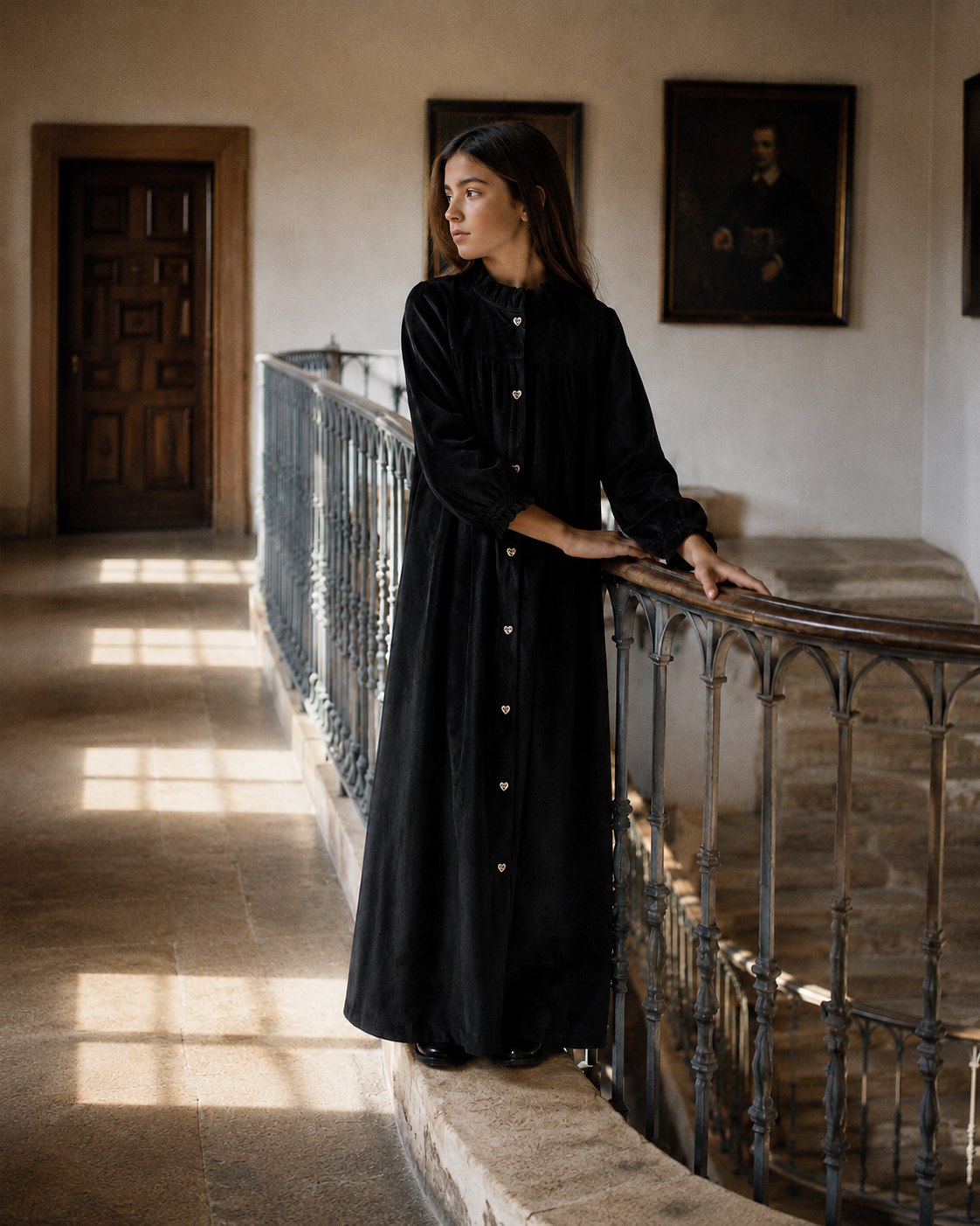 Isla Maxi Velvet Ribbed Dress