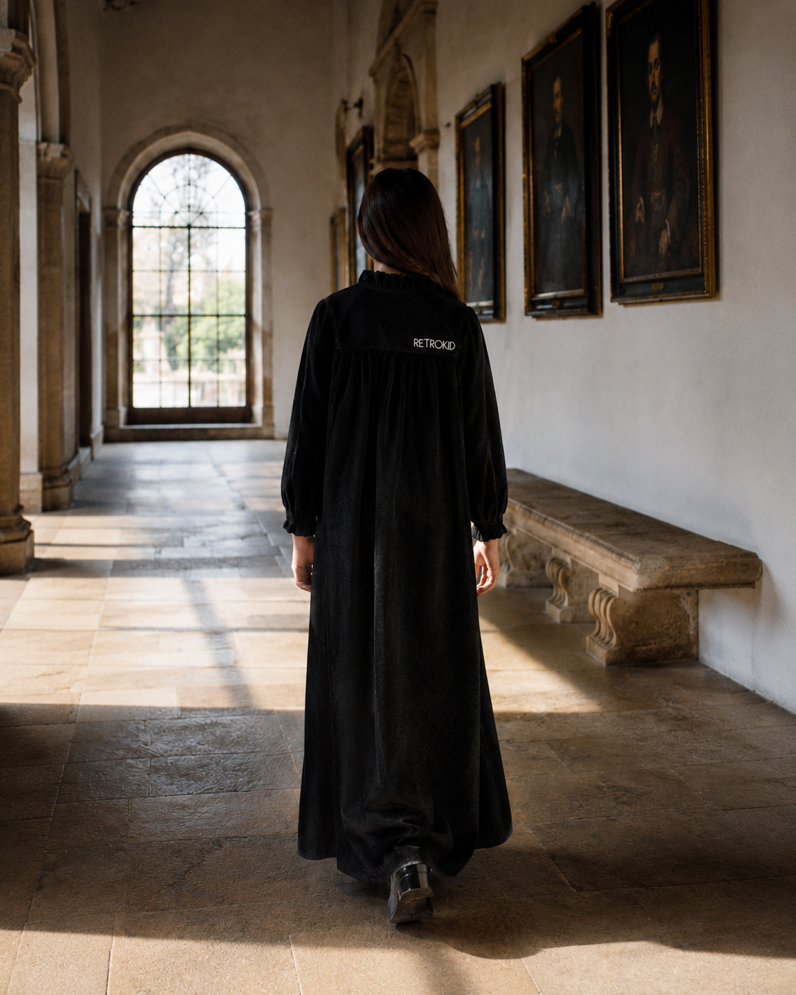 Isla Maxi Velvet Ribbed Dress