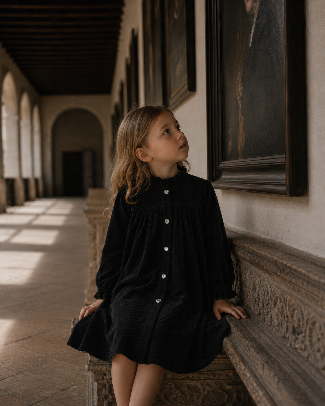 Isla Short Velvet Ribbed Dress