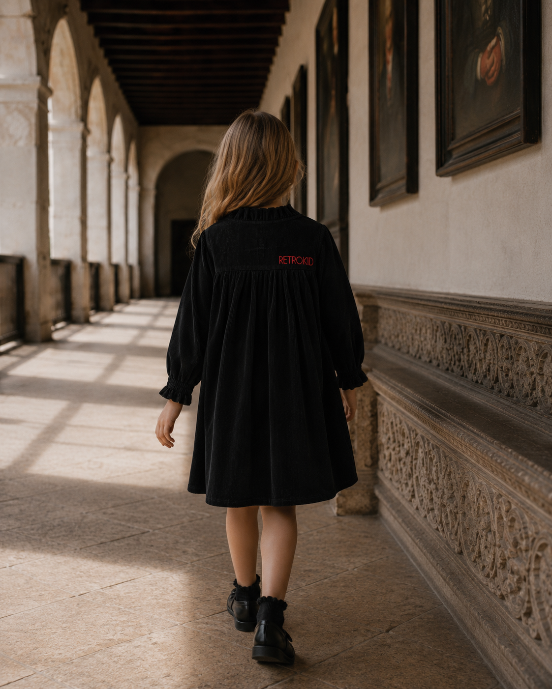 Isla Short Velvet Ribbed Dress