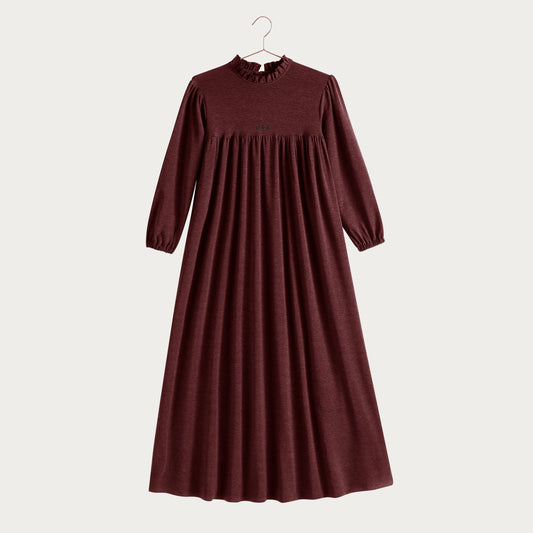Isla Maxi Soft Sweater Dress - Burgundy