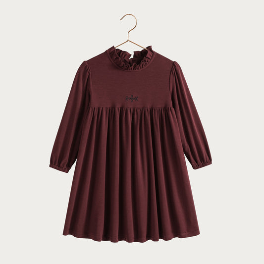 Isla Short Soft Sweater Dress - Burgundy