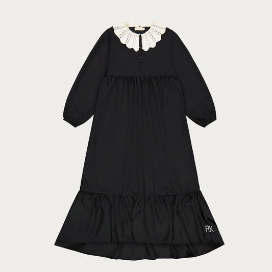 Mae Maxi Dress with Removable Knit Collar