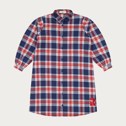 Margo Plaid Girls Button Dress