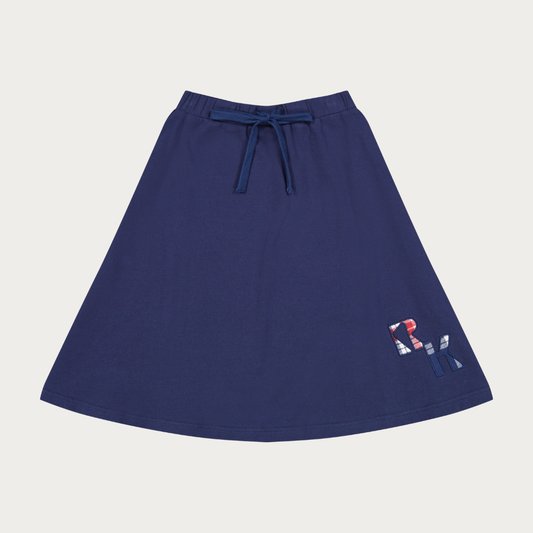 Margo Plaid Logo Sweatshirt Skirt