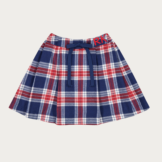 Margo Pleated Plaid Skirt