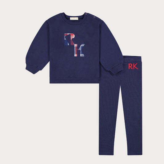 Miles Plaid Logo Baby Boy Set